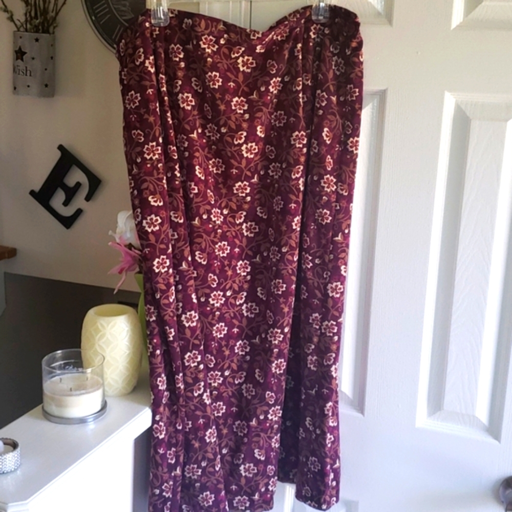 Pierre Cardin Skirt Women's Plus Size Floral 1X